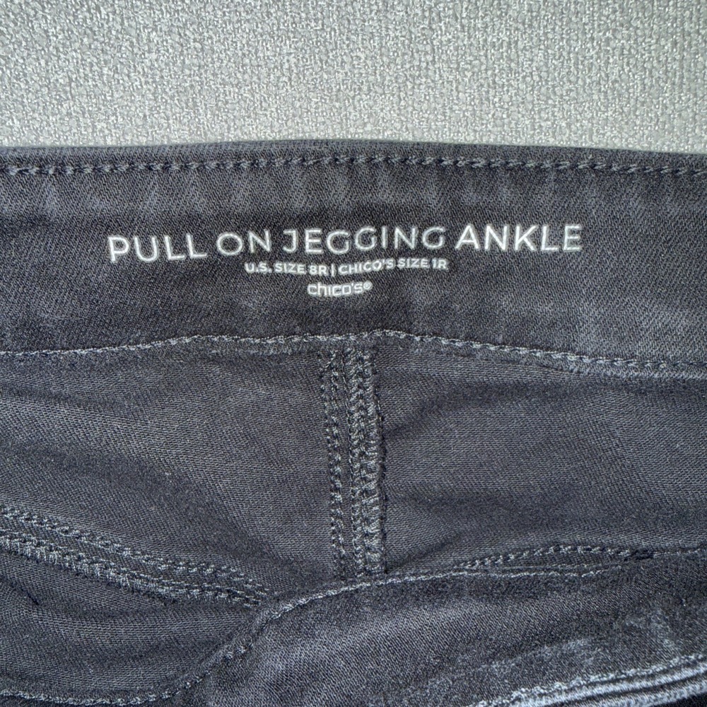 Chicos Pull On Jegging Ankle Pants Size 8R Straight Leg. - Picture 3 of 6